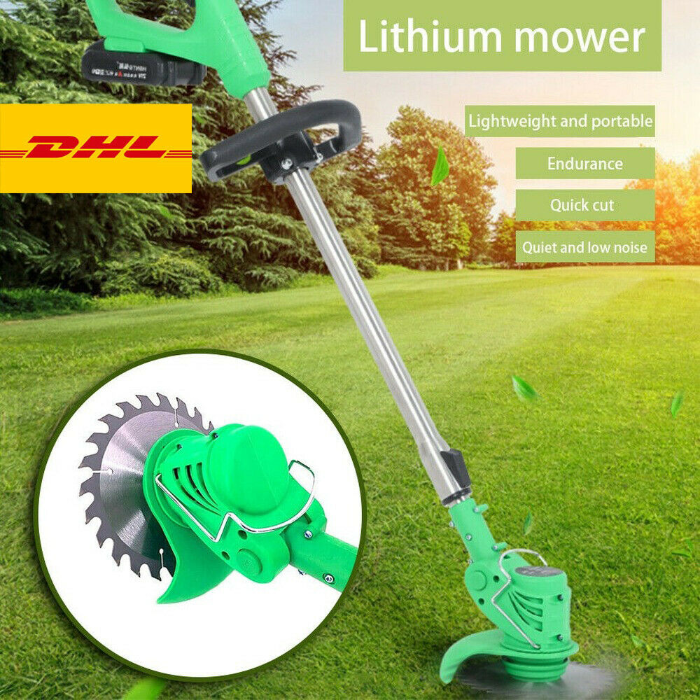 21V Liion Cordless Powerful Electric Grass Weeds Lawn Trimmer Edger